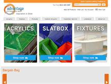 Tablet Screenshot of advantagefixtures.com